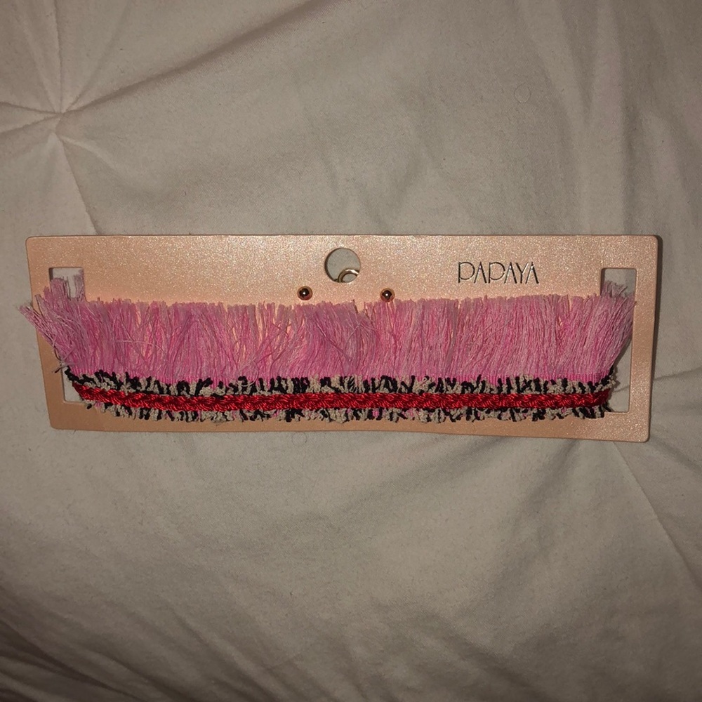 Papaya Choker & Stud Set
